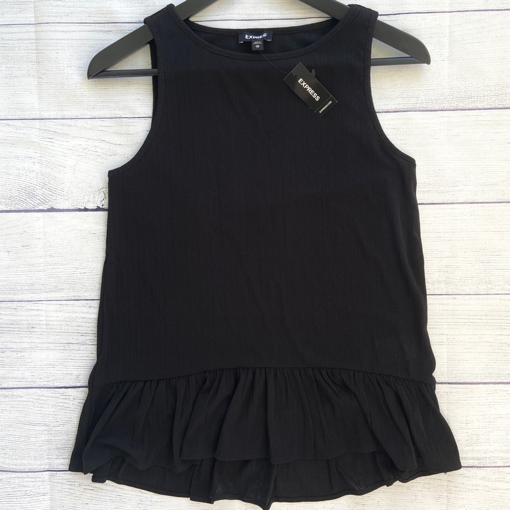 EXPRESS Relaxed Peplum Tank - Picture 12 of 12